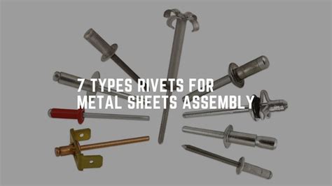 sheet metal with rivets|types of sheet metal rivets.